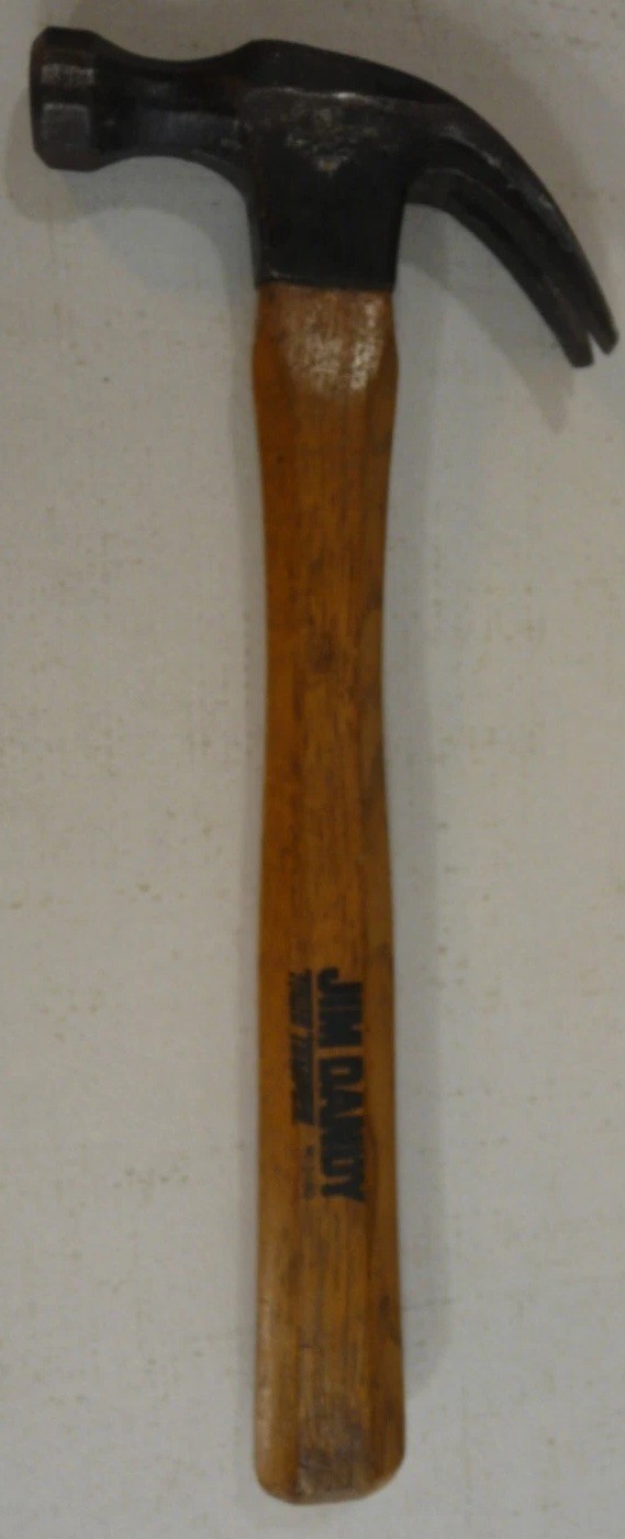 Vtg Jim Dandy Hammer True Temper Curve Claw No. 3160 16oz 13" Hickory Handle USA