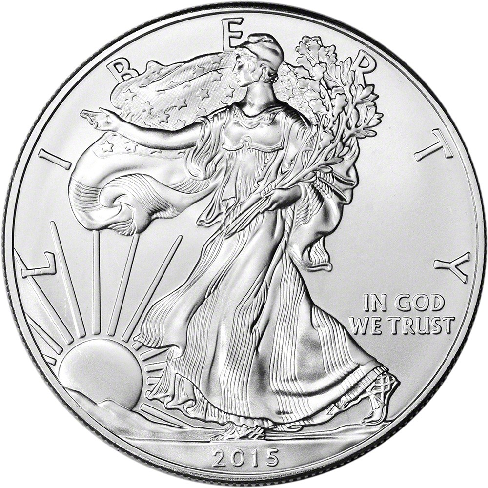 2015 American Silver Eagle Coin 1 oz $1 - BU