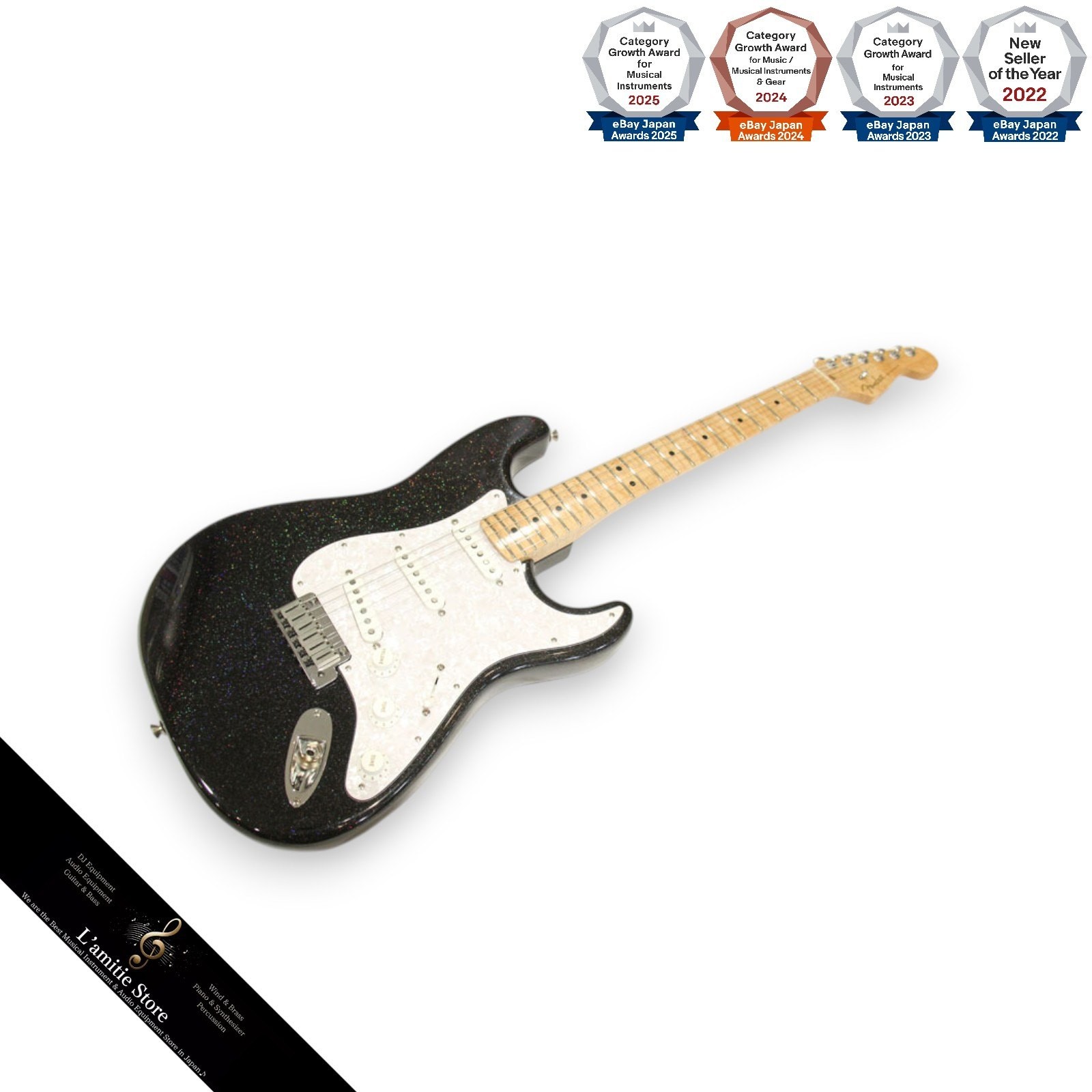 Fender Custom Shop American Classic Stratocaster Black Holoflake 1996