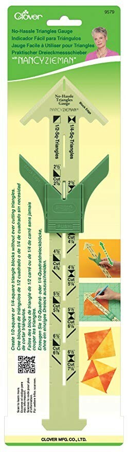 N0-Hassle Triangles Gauge for accurate cutting, great for quilting!