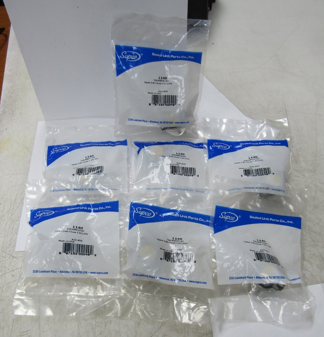 🙌 7) NEW SUPCO THERMOSTAT OPEN 140 CLOSE 120 L140