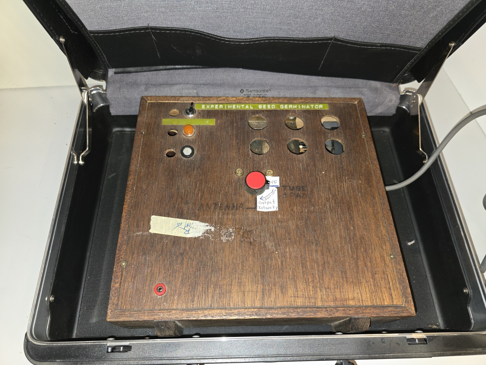 Vintage custom-built Electronic Experimental Seed Germinator With Case