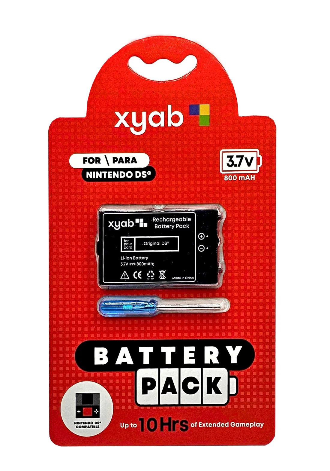 Rechargeable Battery Pack Replacement for Original Nintendo DS (Phat) System New