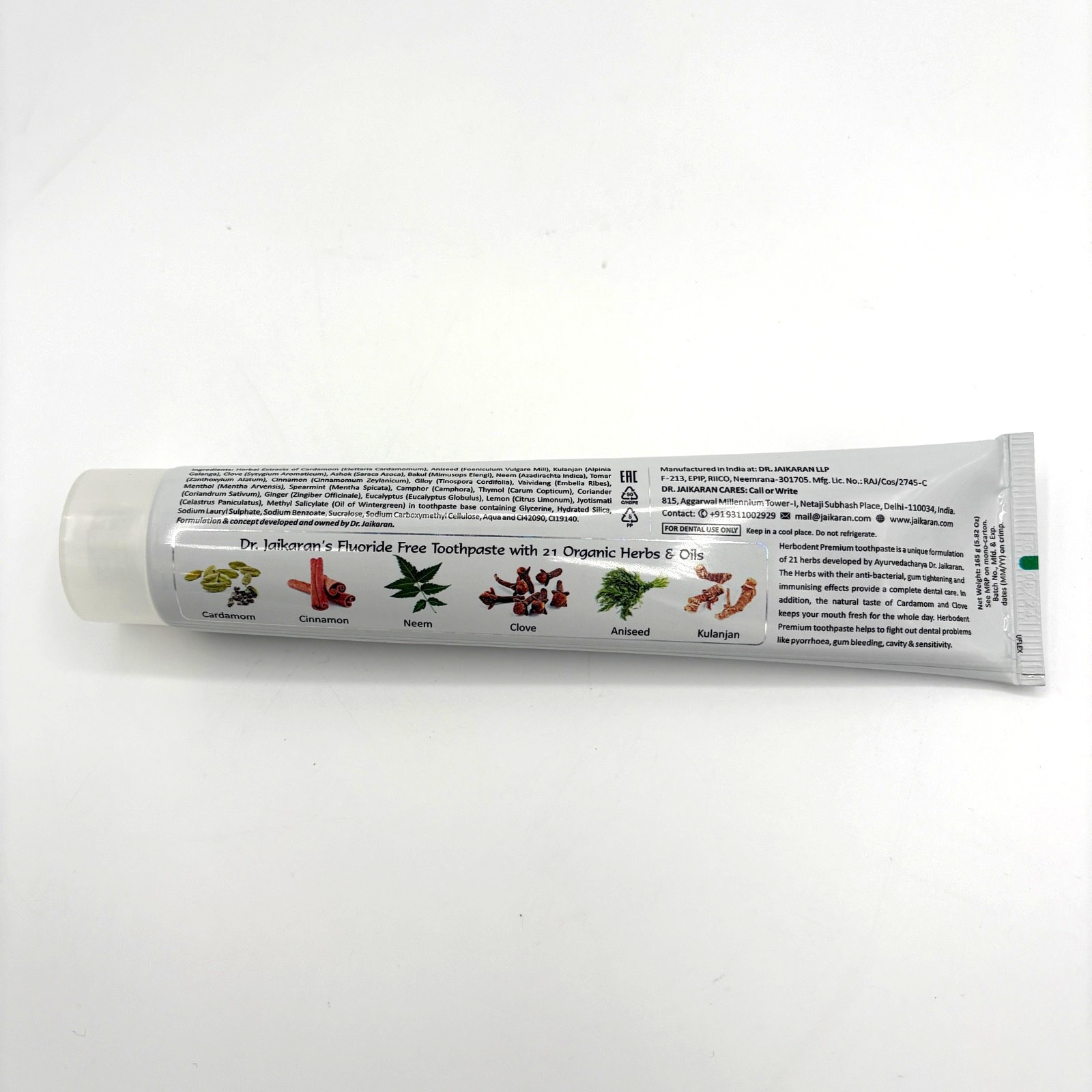Herbodent Premium Toothpaste Dr. Jaikaran’s Fluoride-Free 2 Pack