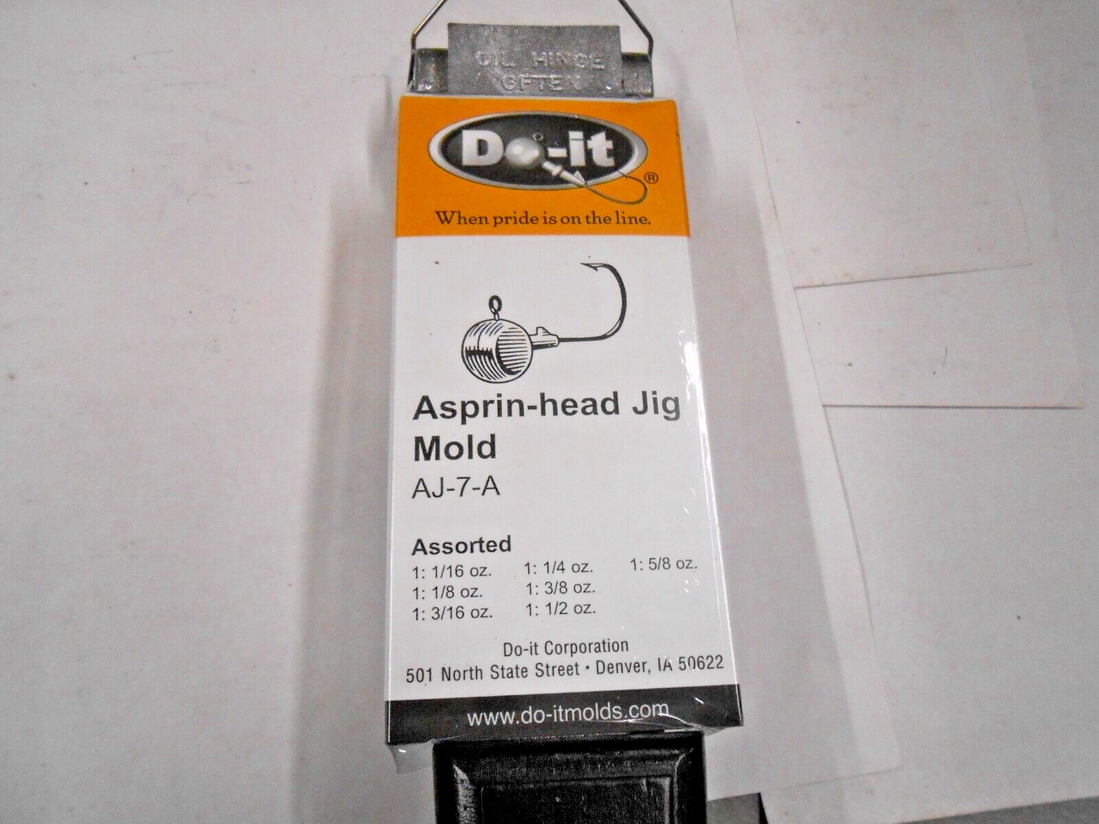 CLEARANCE 3337 DO-IT Asprin-Head Jig Mold 1/16 & 5/8 oz