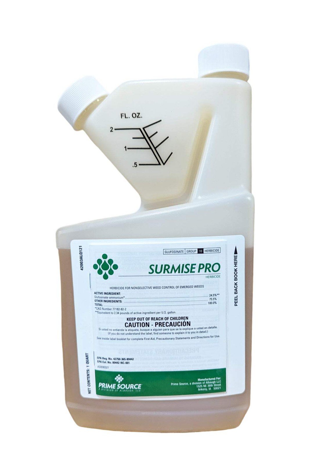 Surmise Pro Herbicide Glufosinate 24.5% Non-Selective Weed Killer quart (32 oz)