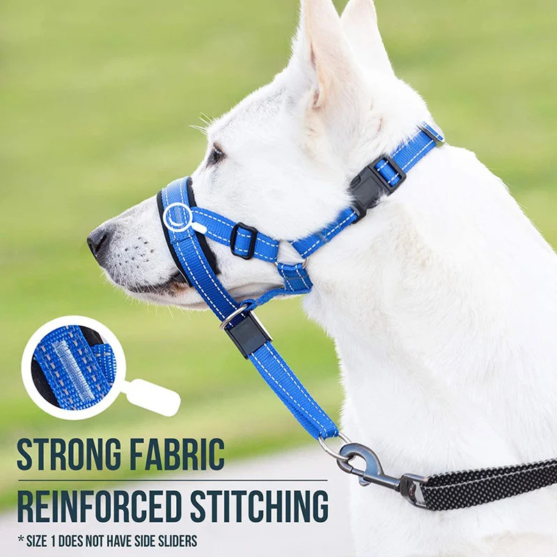 Reflective Dog Mouth Muzzle Anti Bark Dog Collar Breathable Dog Training Tool Ny
