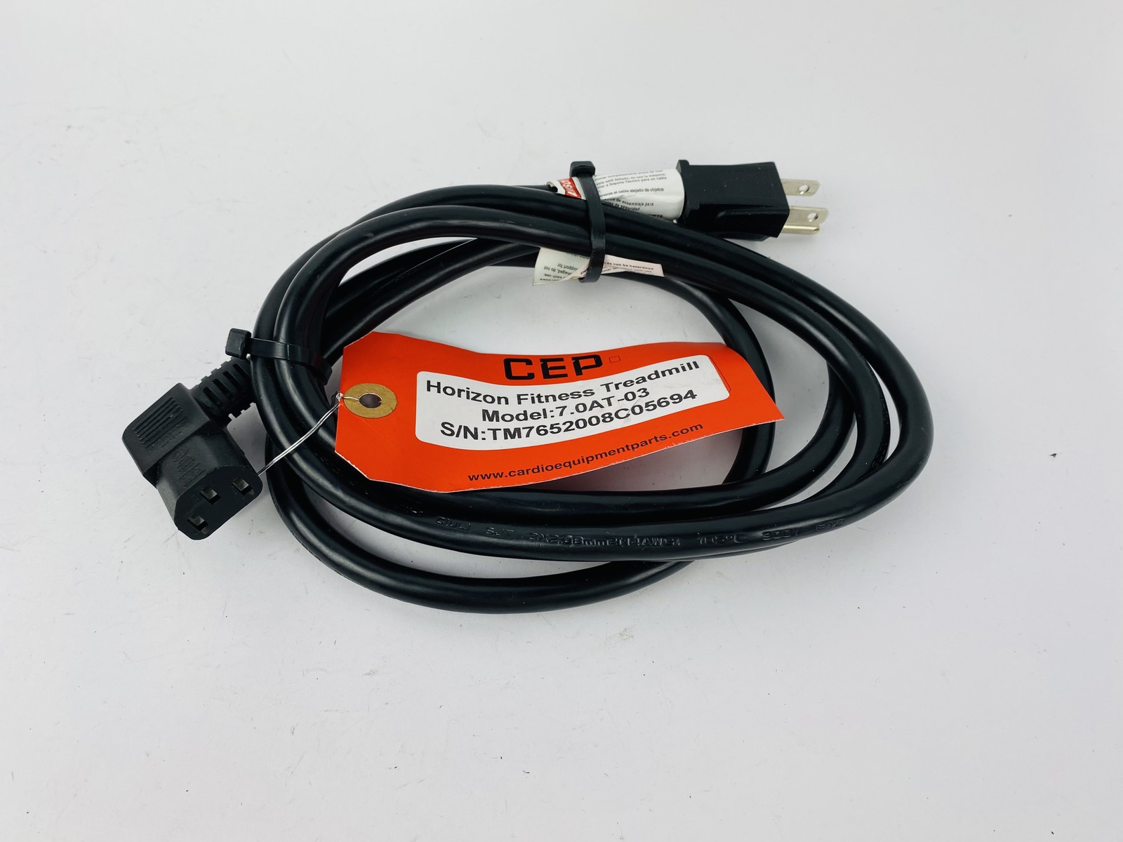 Horizon Fitness 7.0AT-03 Treadmill AC Power Supply Cable Line Cord (SC291)