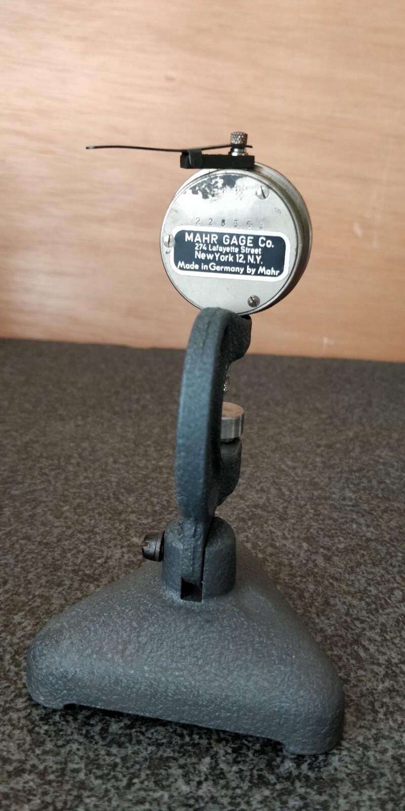 MAHR .001" Bench Dial Indicator Watchmakers Tools Machinist Tool