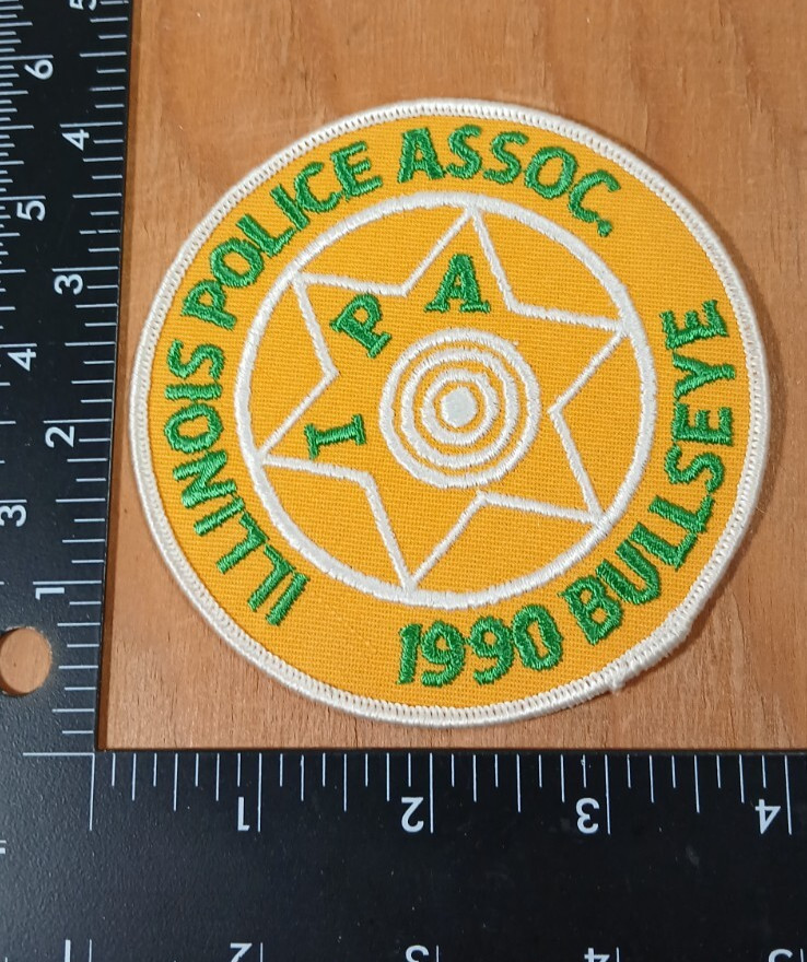 ILLINOIS IL STATE POLICE ASSOCIATION IPA 1990 BULLSEYE POLICE