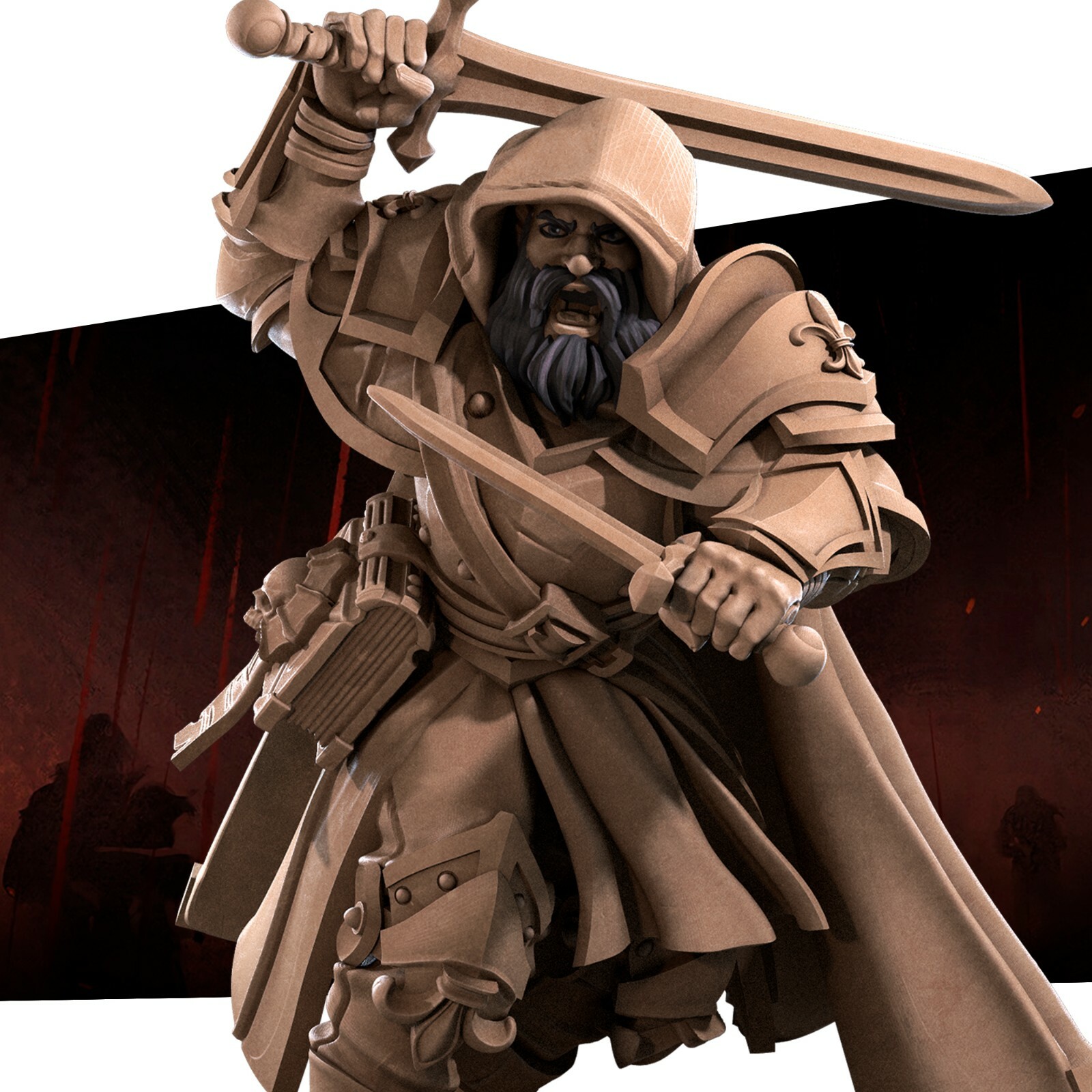 Robert - Human Fighter Rogue - Bite the Bullet - 32mm Fantasy D&D Miniature