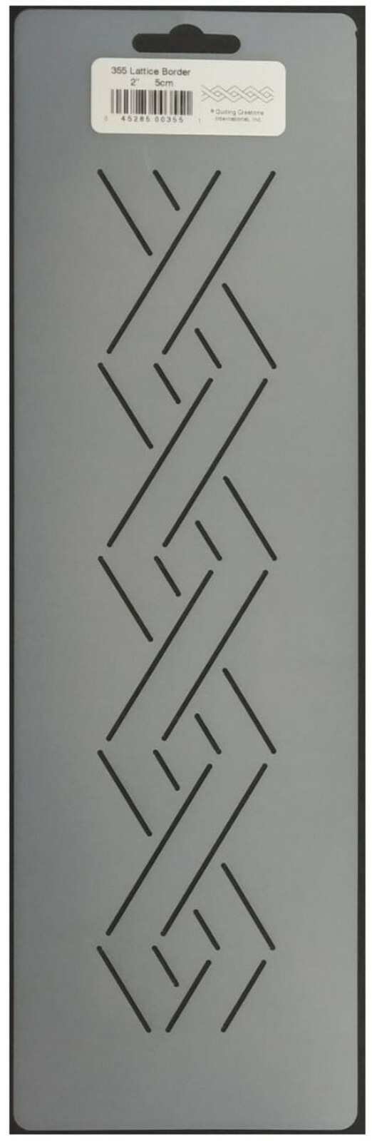 2 Quilting Stencils Lattice, Rope & Wave Swirl Border 2" Quilt Pattern Templates