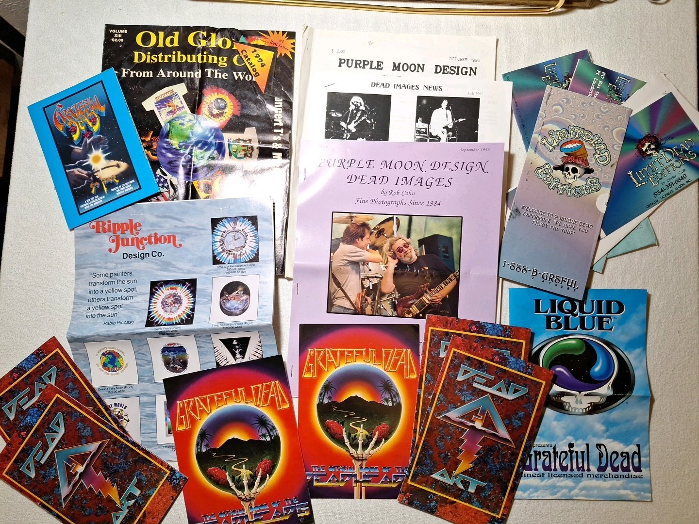 Grateful Dead Ephemera Rare Vintage Catalogs 1990s Posters Artwork Photos Lot