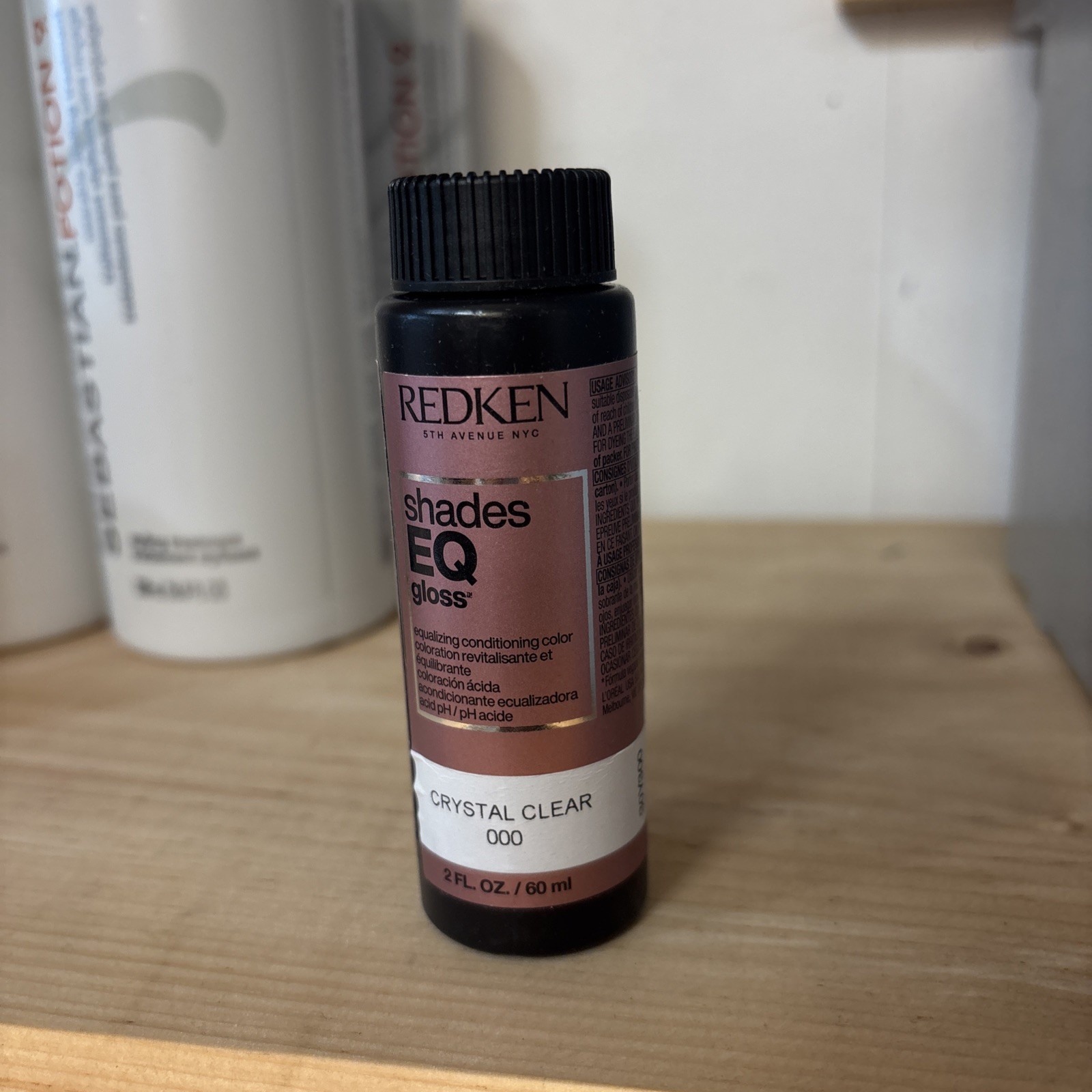 Redken Shades EQ Gloss 000 Crystal Clear Equalizing Conditioning Color 2oz