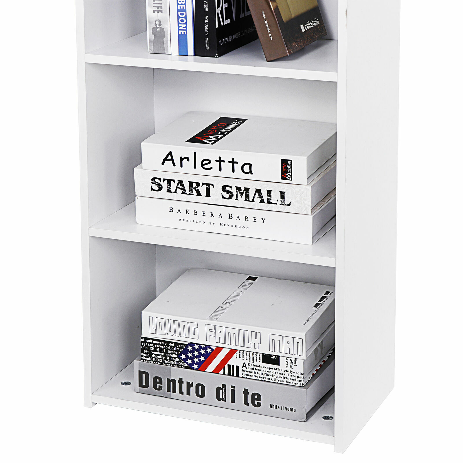 5 Tier Bookcase Bookshelf Storage Wall Shelf Organizer Unit Display Stand