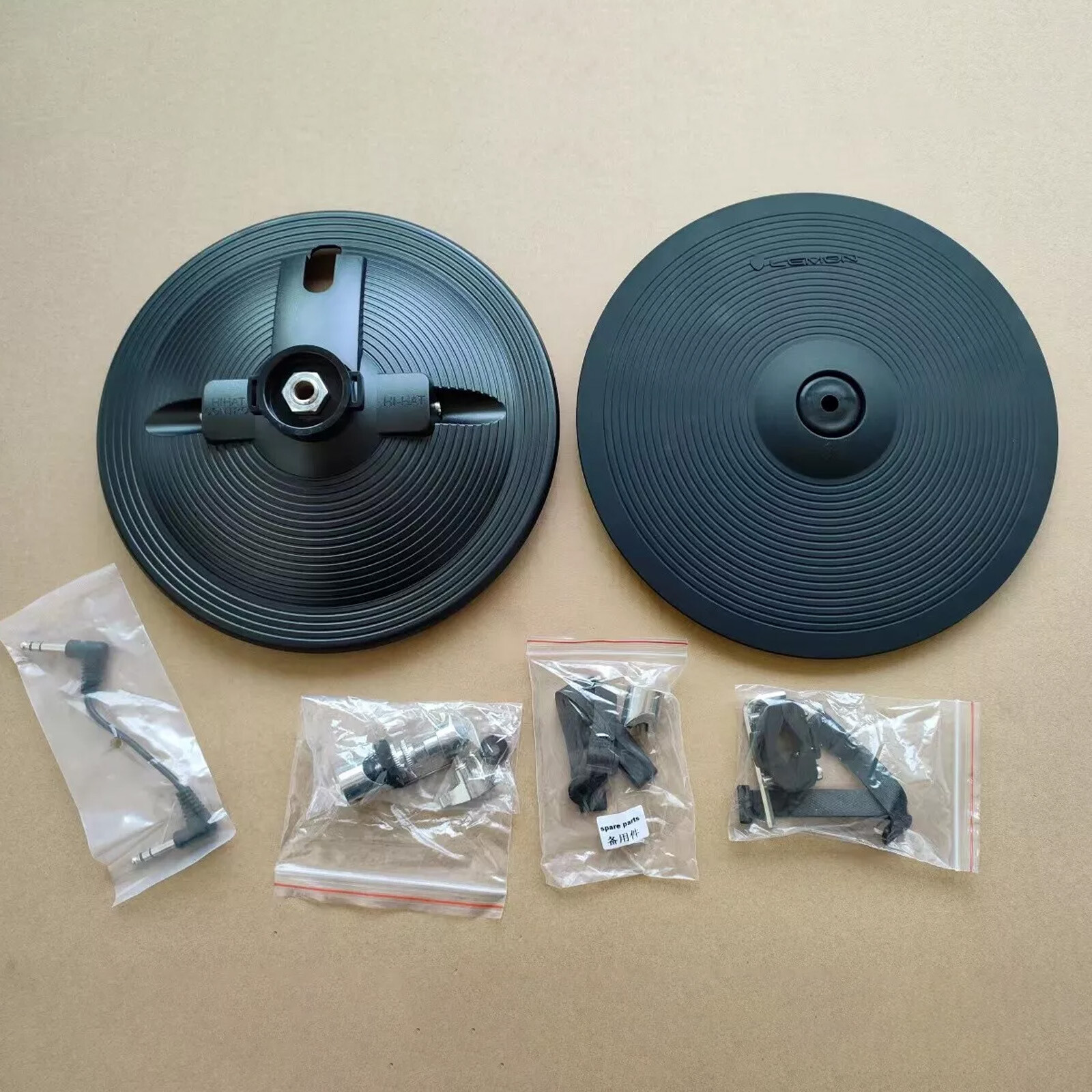 Lemon Drum Cymbal 12" Double Piece Electronic Drum Hihat with Controller