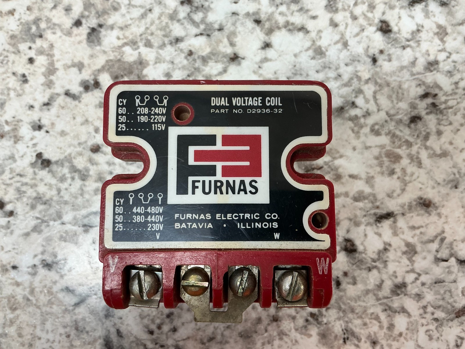 *FREE SHIP* FURNAS DUAL VOLTAGE MAGNET COIL D2936-32, 208-240 / 440-480V - NEW