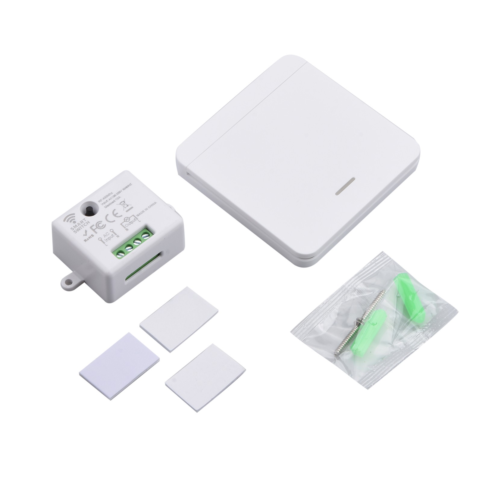 1Set 433MHz Wireless Remote Control Switch Intelligent Lamps Receiver
