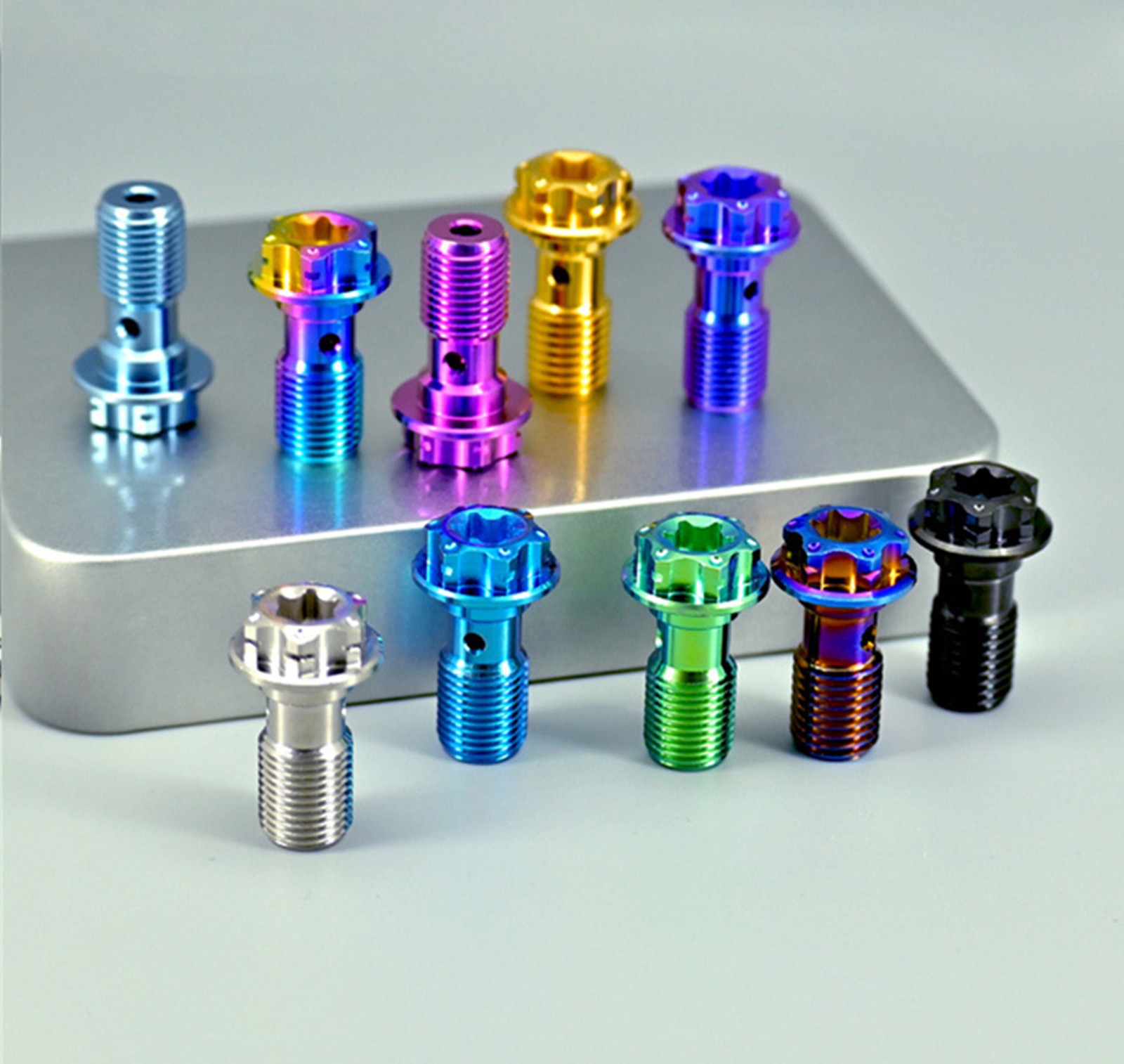 Titanium Banjo Bolt Flange Torx Single Hole Screws for Brembo Motorcycle 1PCS