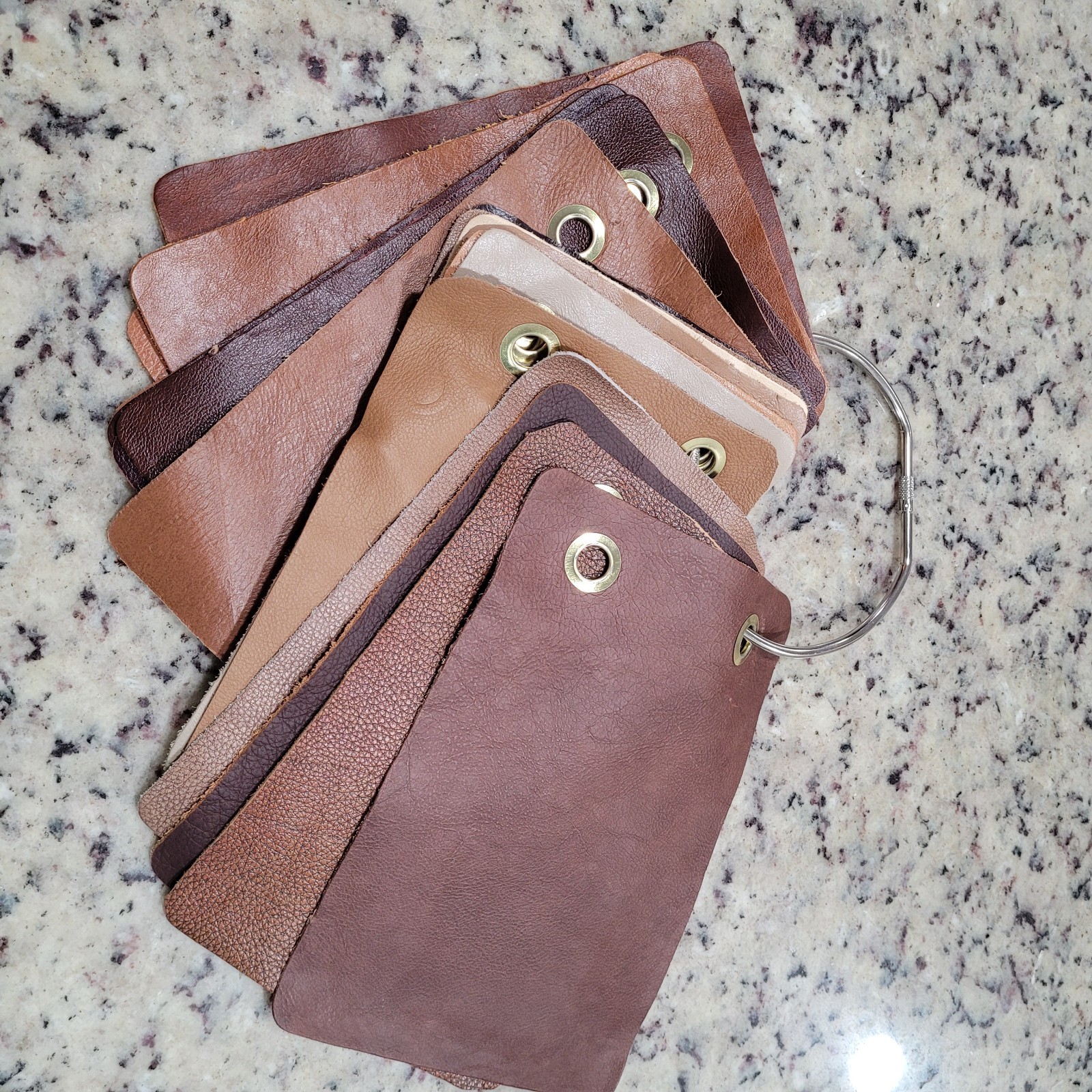 Leather Swatch Browns