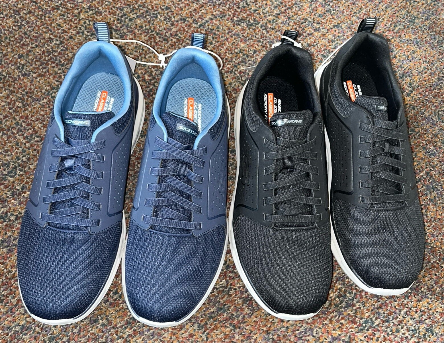 Skechers Men's Glide Lite Pacer Shoes - Navy 10.5,12 & BLACK 12,13 / 1754378