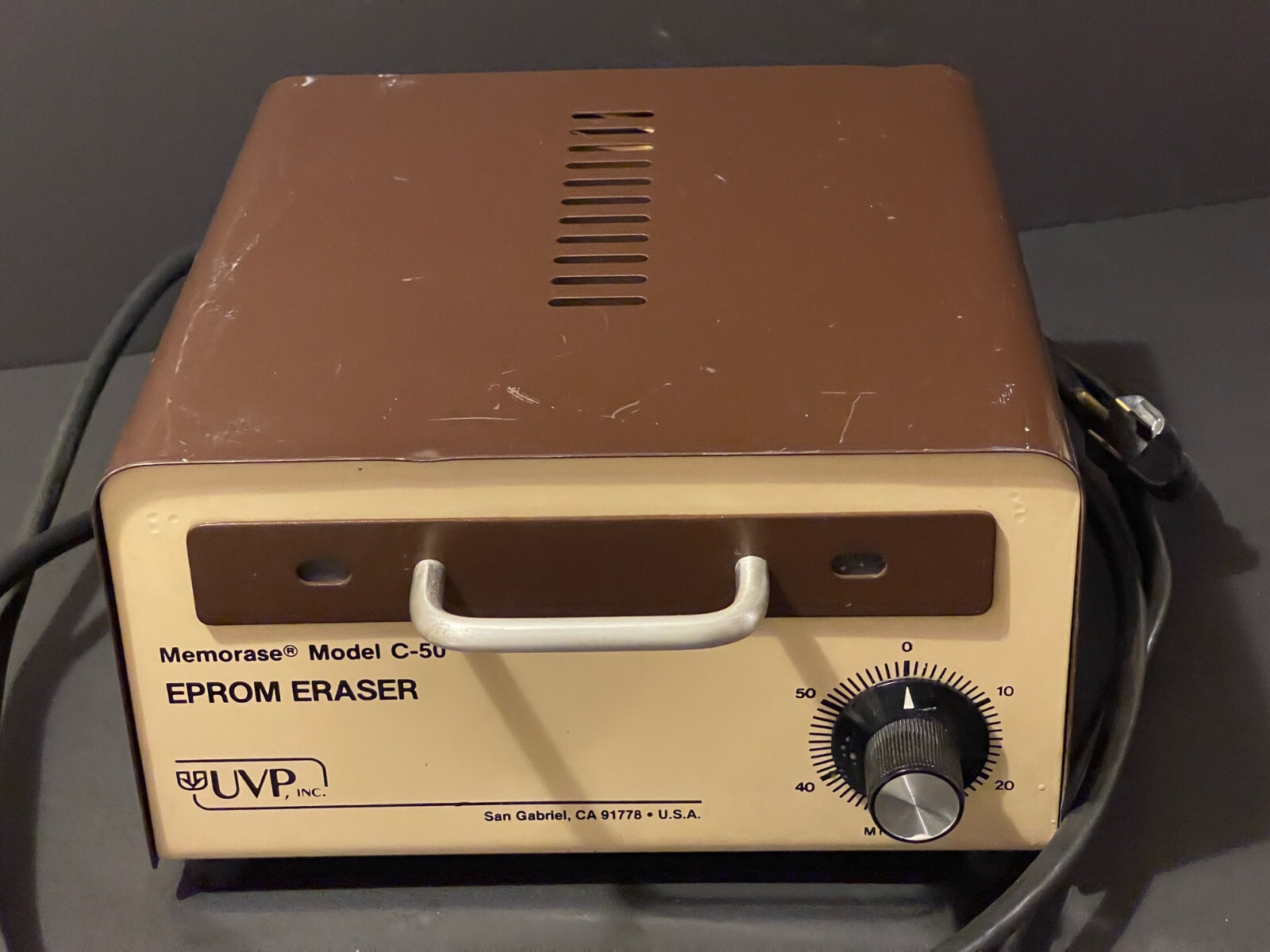 Memorase Model C-50 EPROM ERASER by UVP, INC w/Power Cord  USED RARE QTY-1