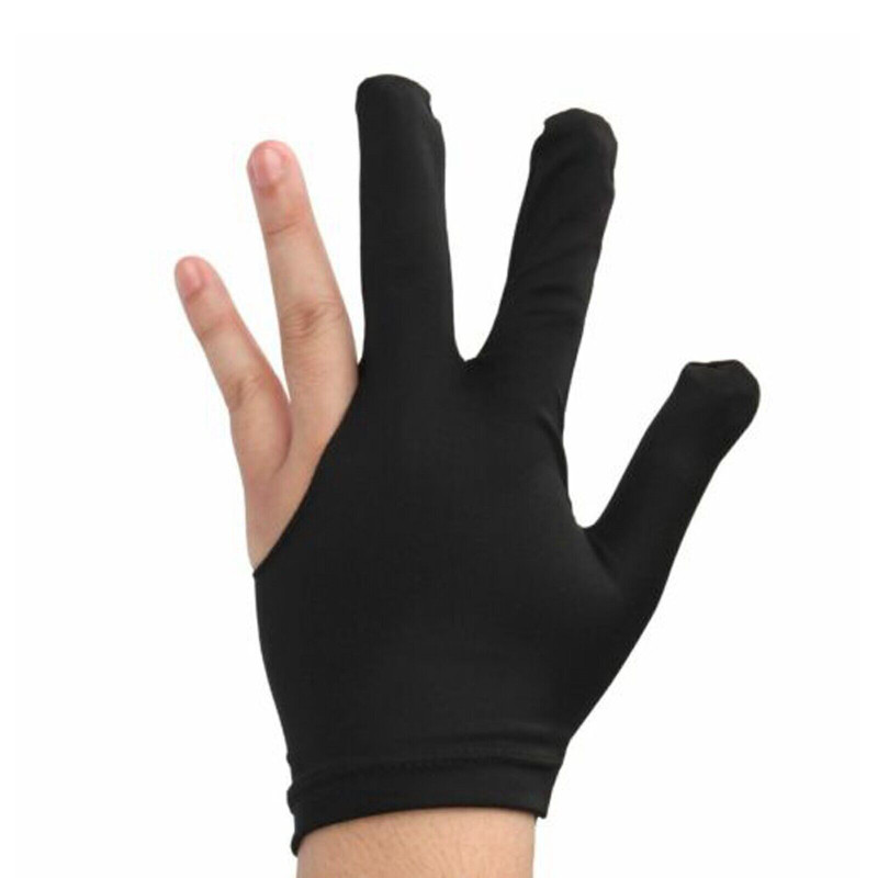 20PCS 3 Fingers Billiard Cue Pool Gloves Snooker Left Hand Nylon Accessories NEW