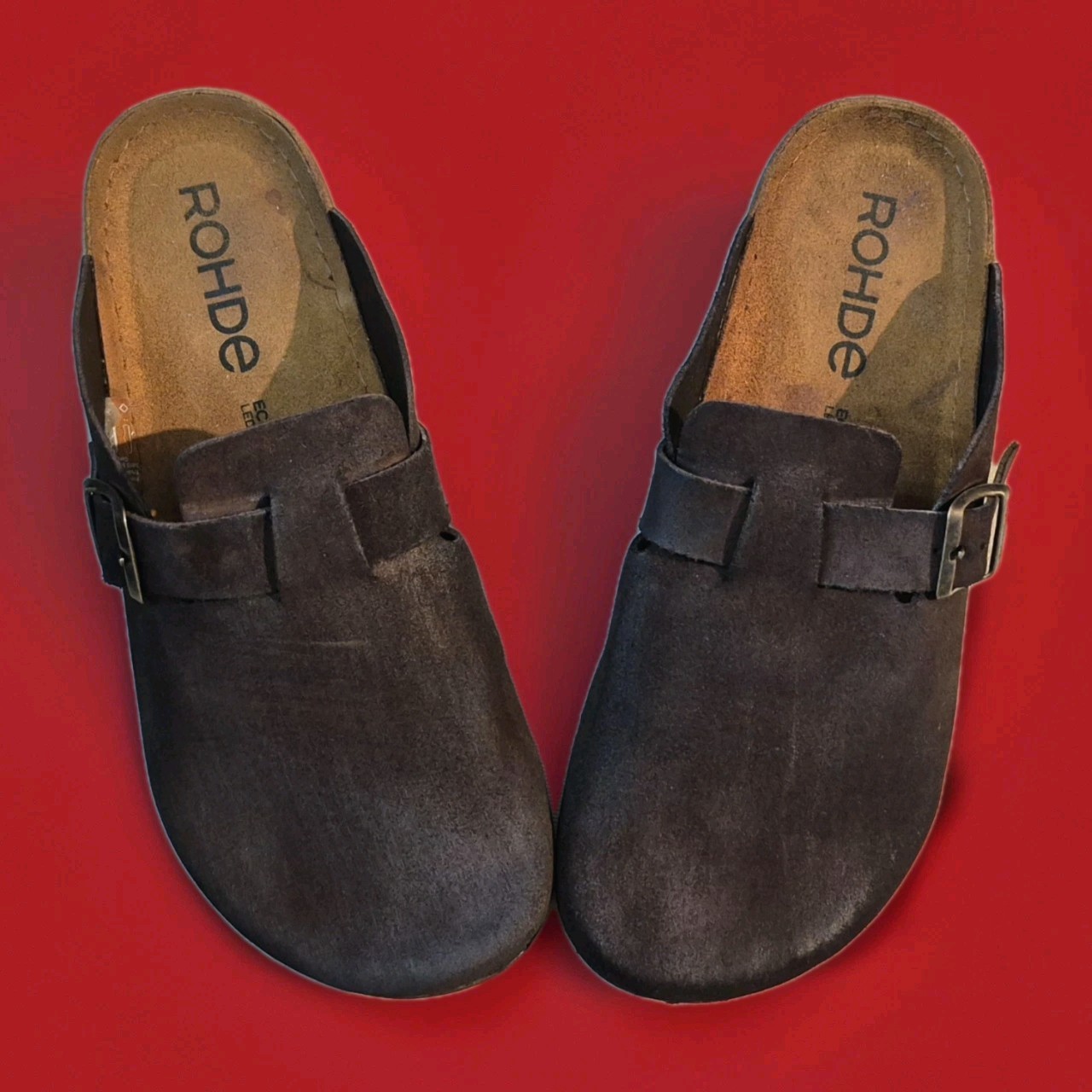 ROHDE EASYS SLIPPERS/BROWN/EU SIZE 43/US W 12/US M 10/PRE-OWNED/GOOD SHAPE