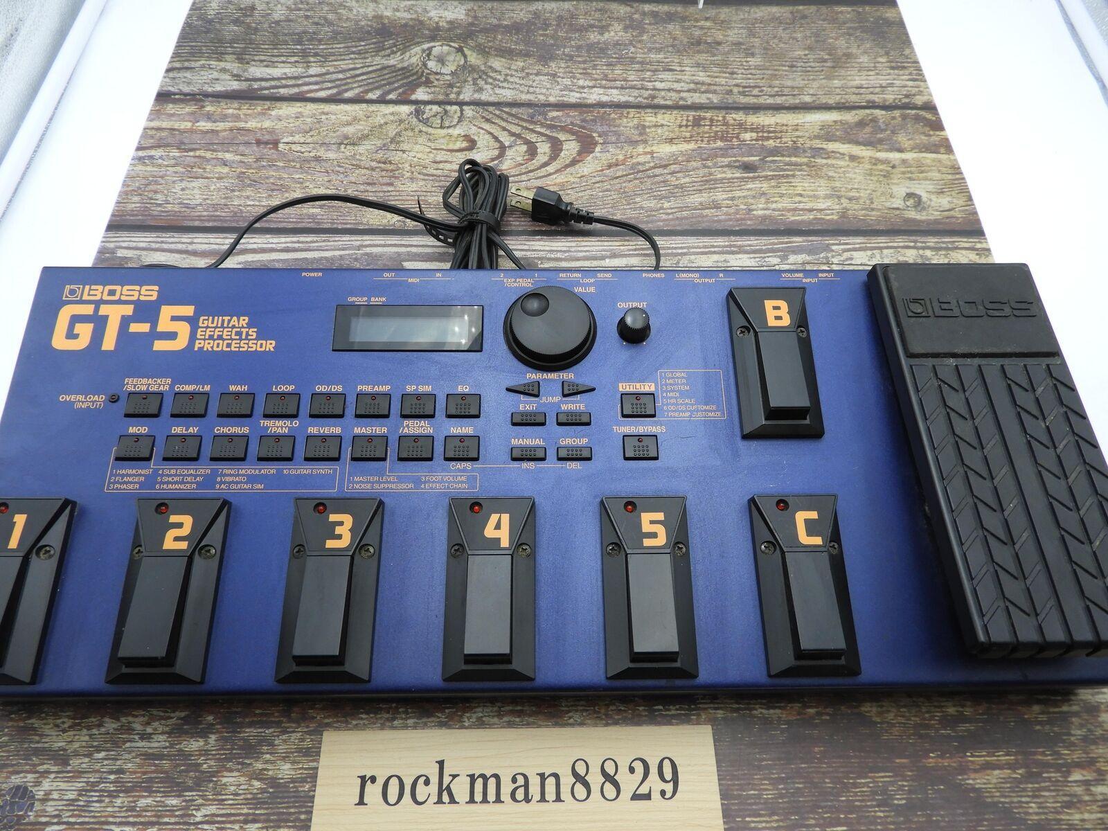 BOSS GT-5 Guitar Effects Processor Multi Effects Pedal used from japan