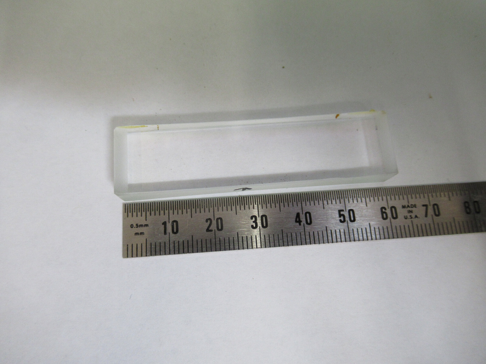 OPTICAL RECTANGULAR LENS BI CONCAVE Bi CC LASER OPTICS AS PICTURED &Z5-C-05