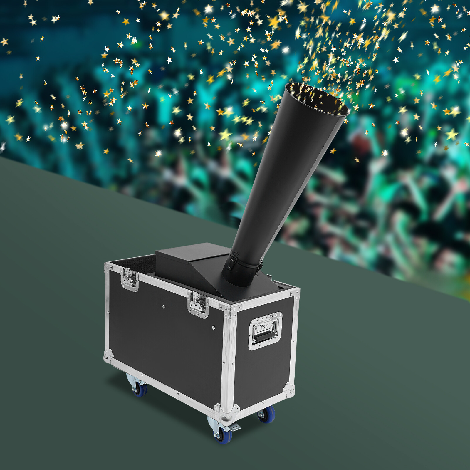 CO2 Confetti Machine with Flight Case Confetti Blaster Jet 19.68 ftUS