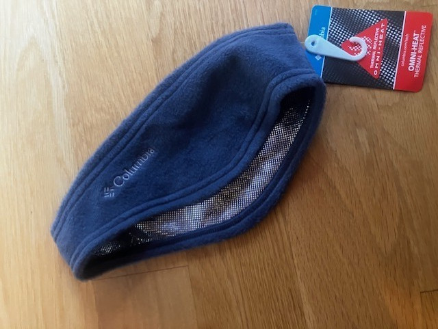 NWT Columbia Sportswear Omni-Tech Agent Heat III Headband size L/XL Blue/Gray