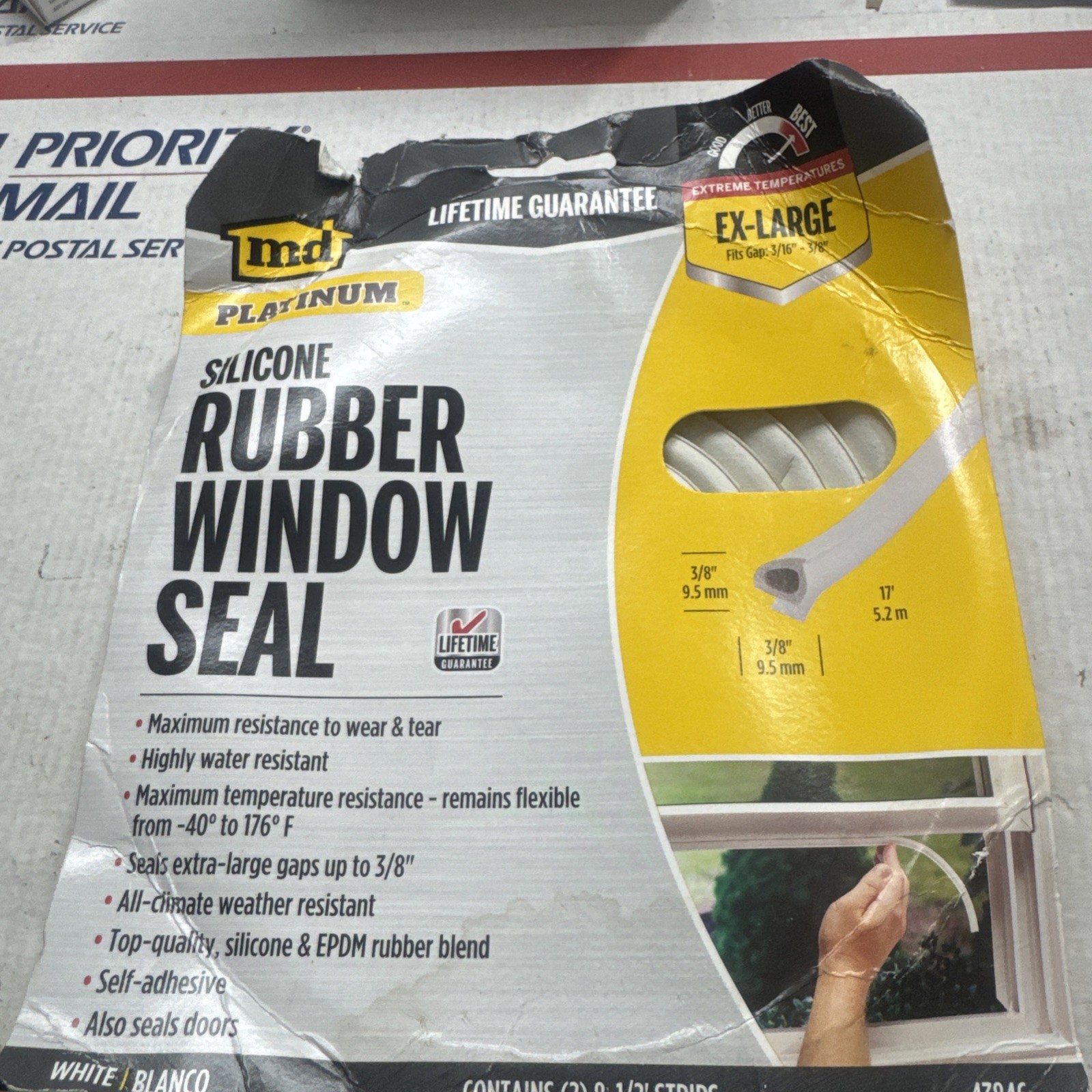 MD All-Climate Thermal Blend Weather Seal Wave Profile White 17 Ft 43846