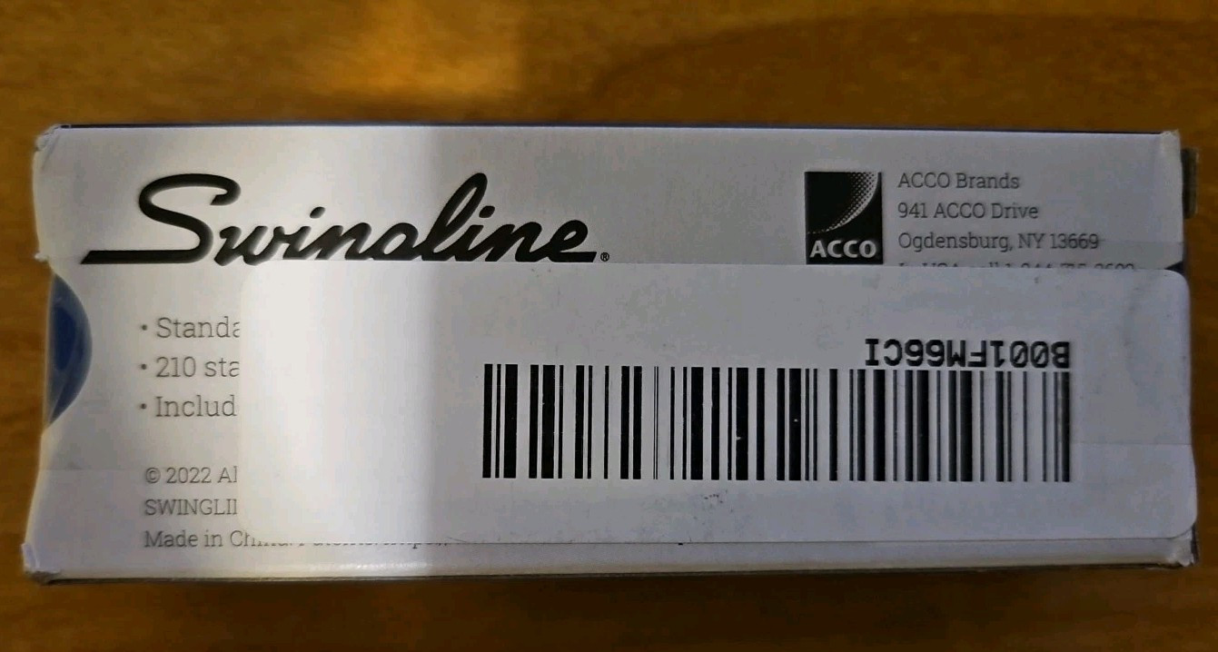 Swingline Standard Staples, 5000 Count Box