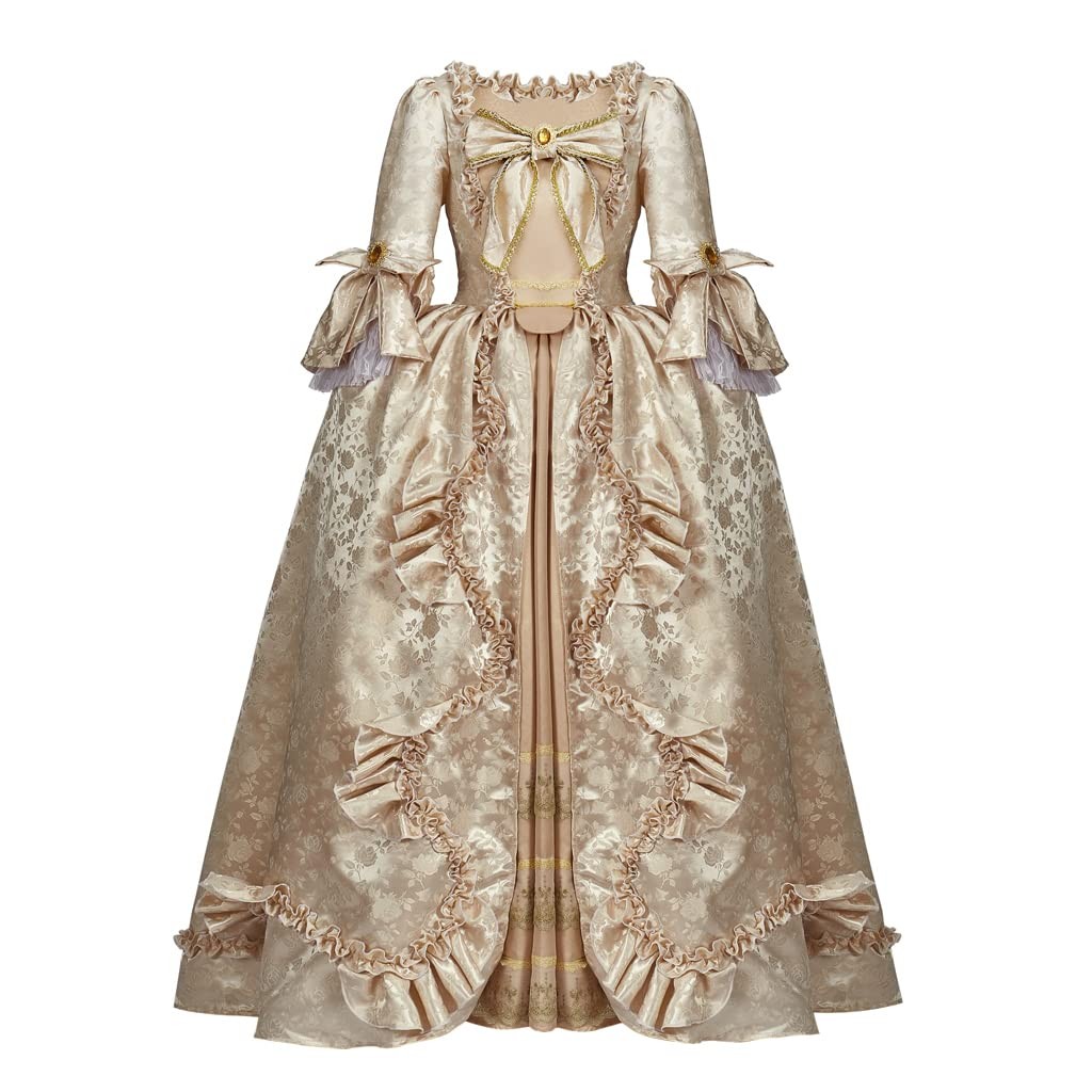 RoleplayCos Court Rococo Baroque Marie Antoinette Ball Dresses 3X-Large, Gold