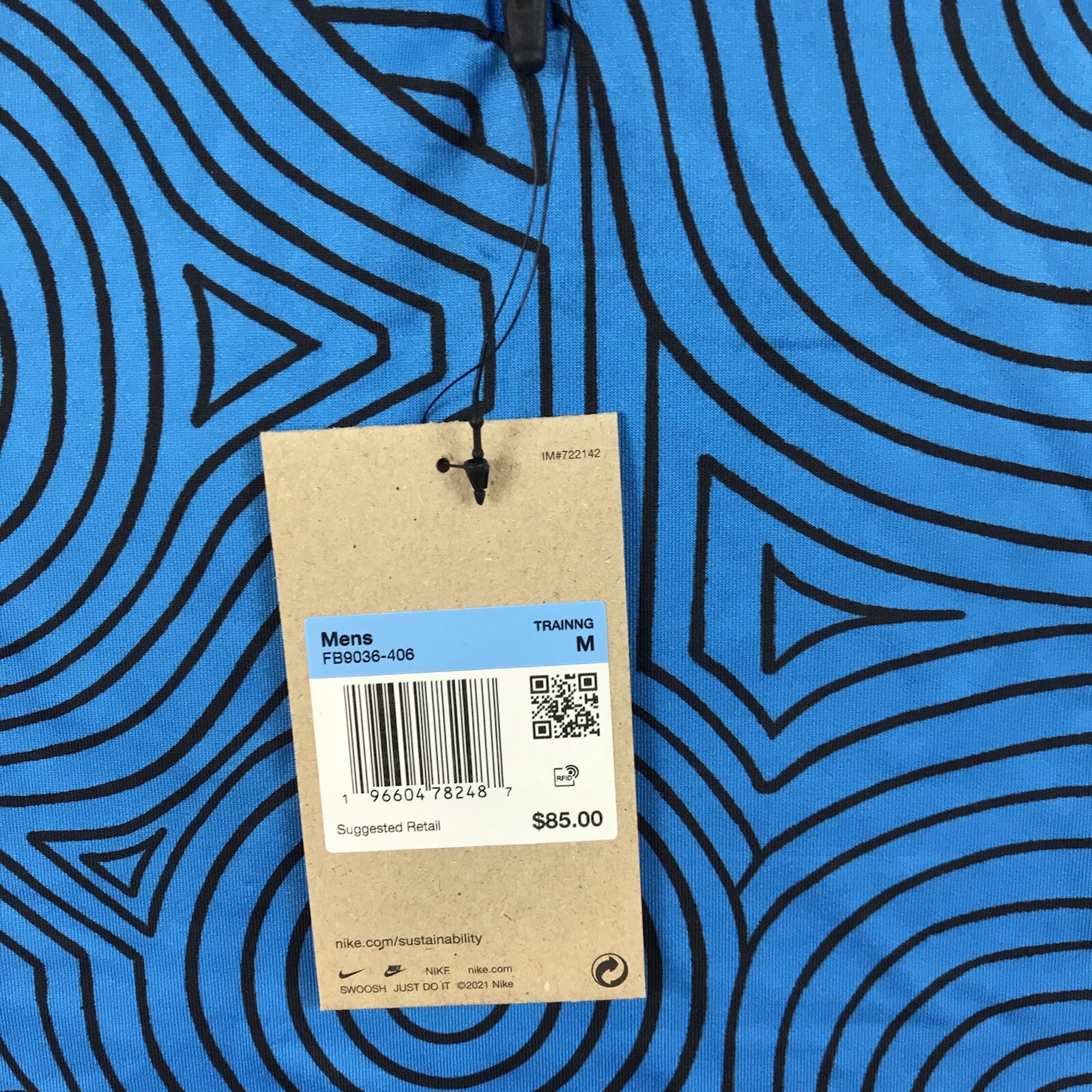 Nike Dri-FIT Element 1/4 Zip Running Top Mens Medium Blue New FB9036-406