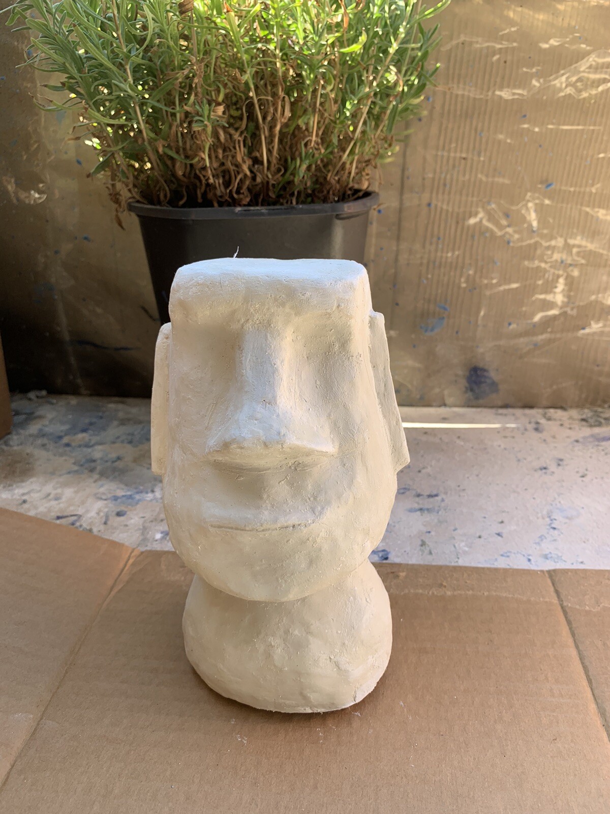LATEX RUBBER MOLD YKM-L5068 Easter Island Moai Head Statue