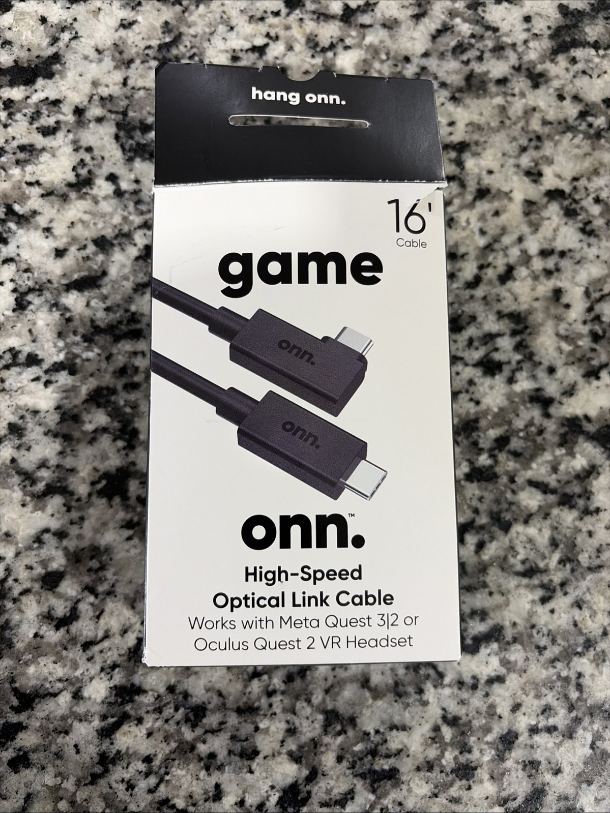 16' Onn High-speed Meta Quest 2/3 USB-C To USB-C Link Cable