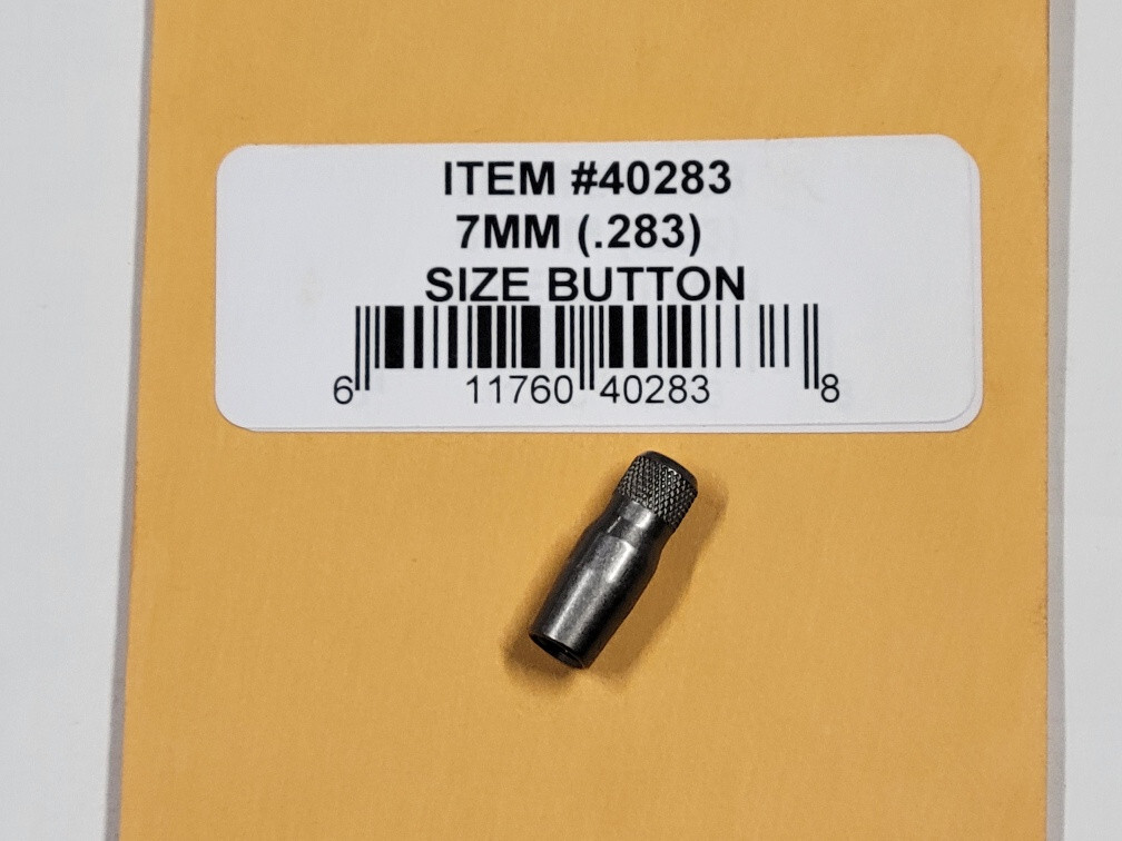40283 REDDING  .283" CALIBER 7MM STEEL SIZE BUTTON - BRAND NEW - FREE SHIP