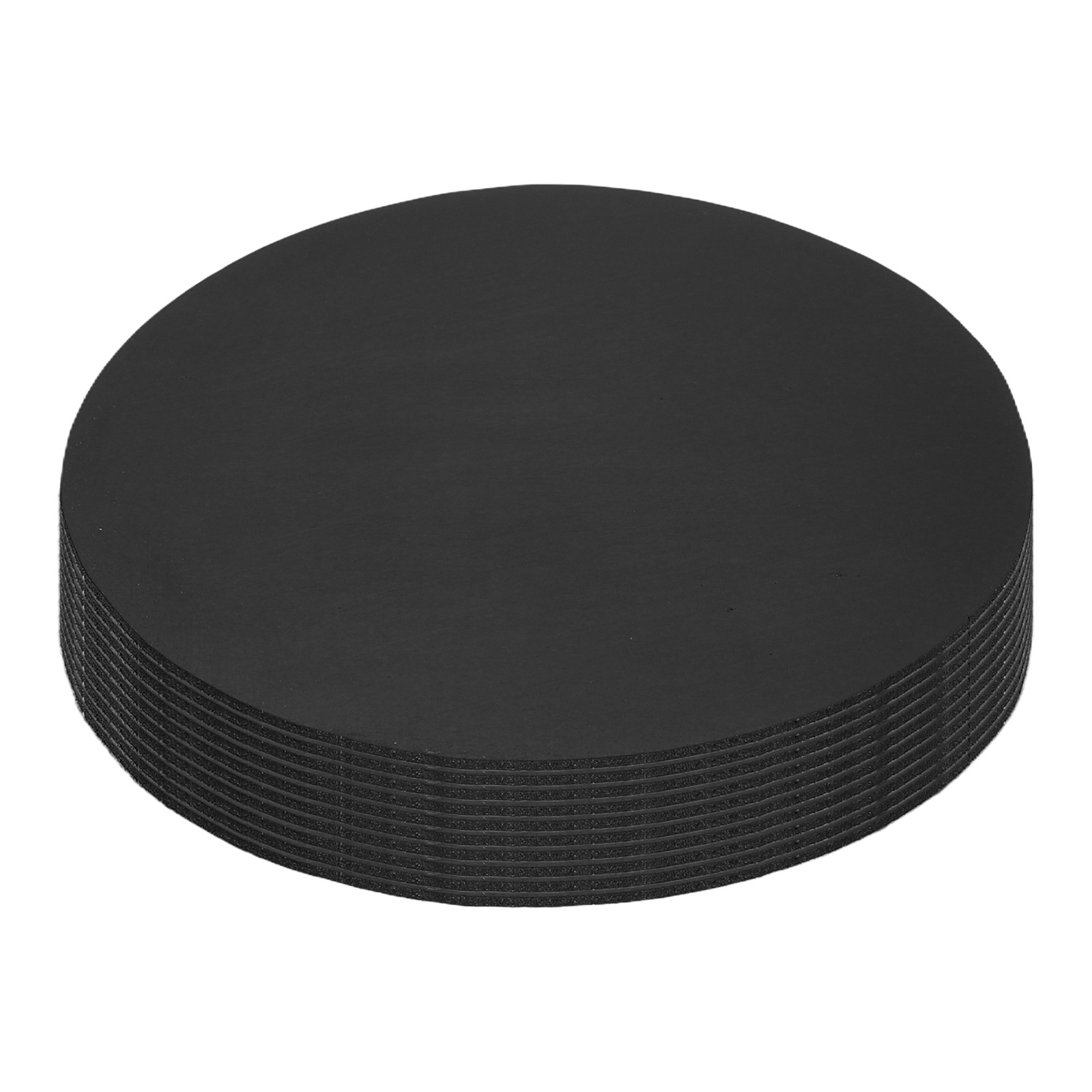 10Pcs Non Slip Furniture Pads, 80x1.3mm Round Rubber Furniture Grippers, Black