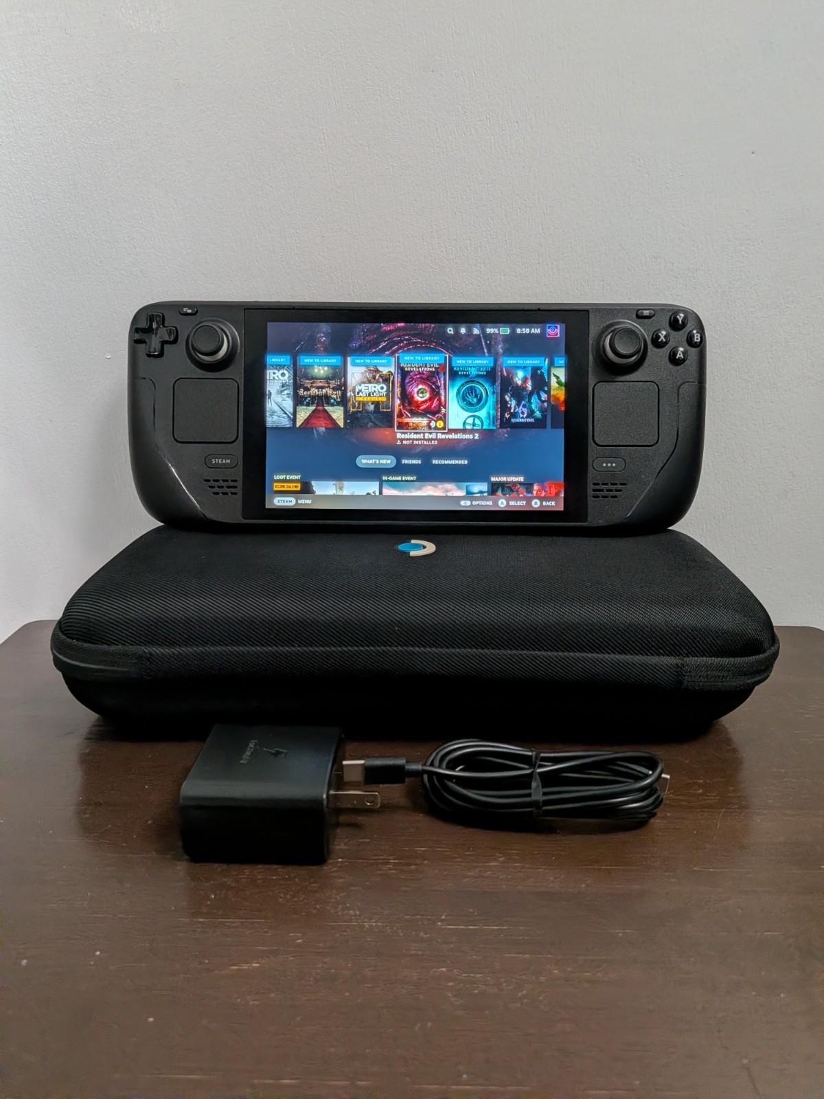 Valve Steam Deck 512GB Matte Etched Anti Glare Screen Charger Case *Exact Pics