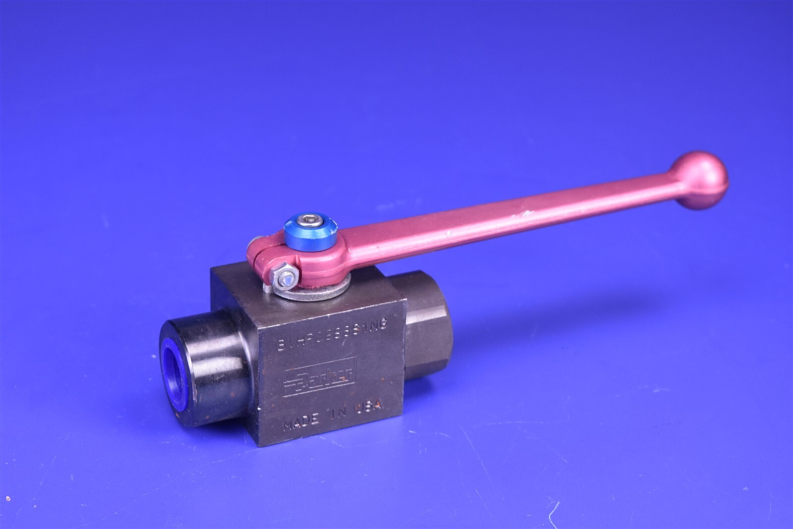 Parker 2-Way 1/2" SAE Hydraulic High Pressure Ball Valve 6,000 PSI BVHP08SSS1NG