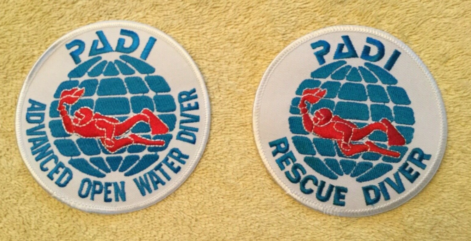 PADI ADVANCED OPEN WATER DIVER & RESCUE DIVER SCUBA PATCH