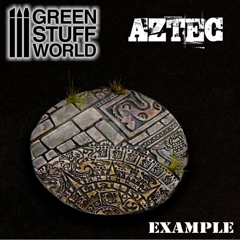Rolling Pin - AZTEC Texture - Warhammer Bases, Lizards, Green Stuff 40K ...
