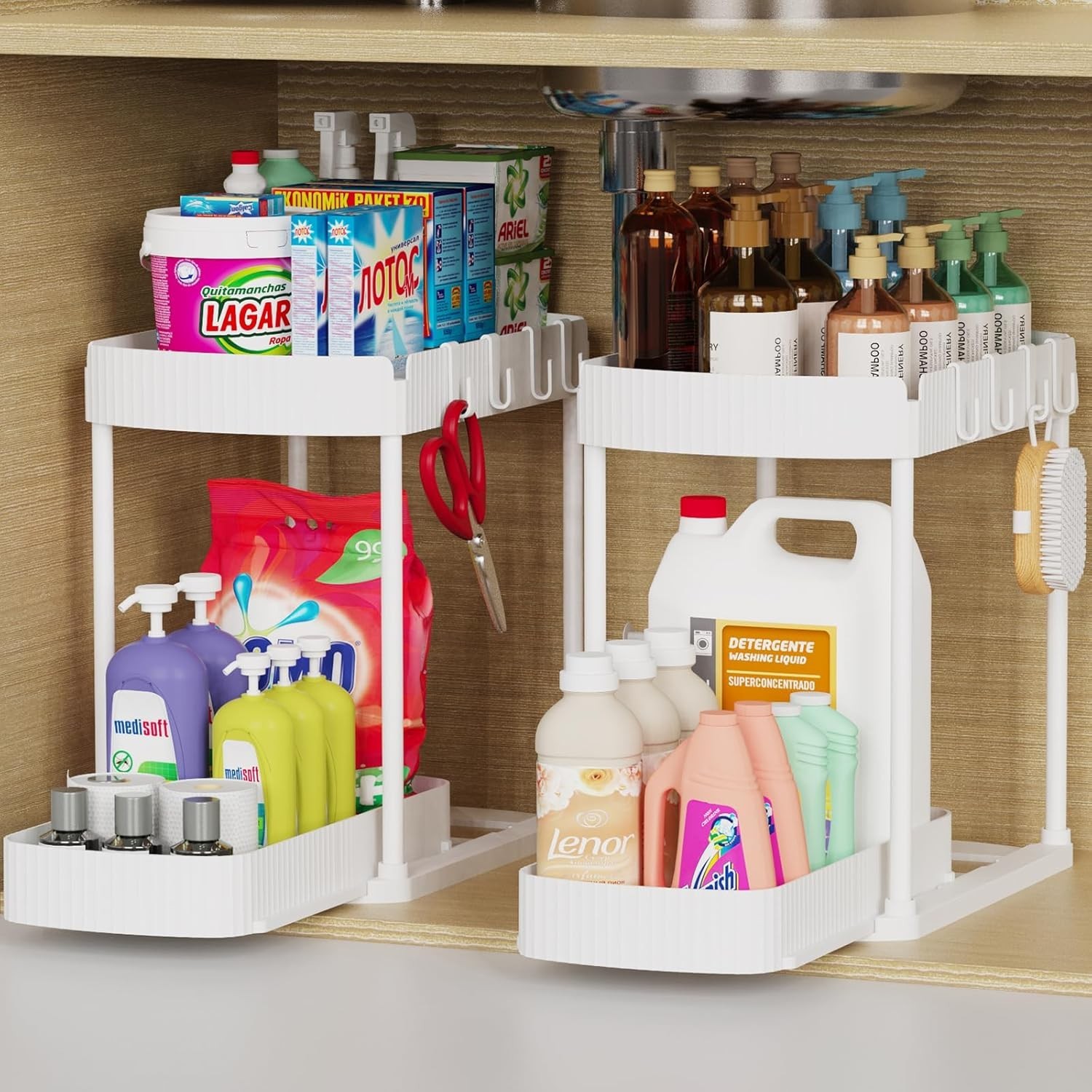 Multi-Purpose Pull-Out Storage Organizers Under Sink/Cabinet Organizers &