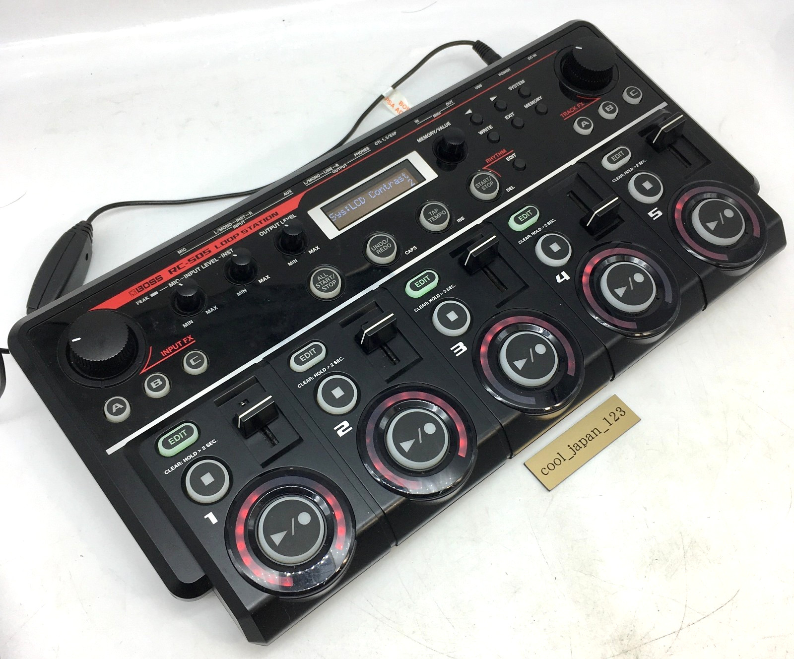 BOSS RC-505 Loop Station Tabletop Looper Pedal w/AC Adapter Tested Working