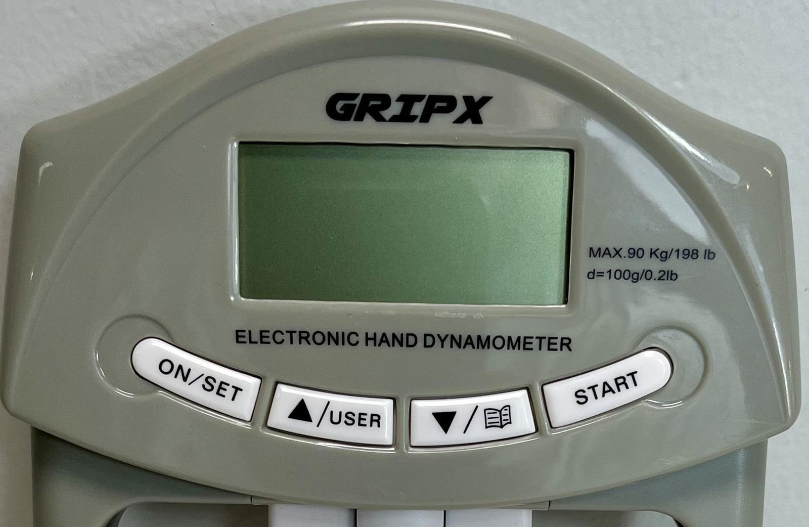 GRIPX Electronic Hand Dynamometer Grip Strength Tester 198 lb LCD Fitness Tool