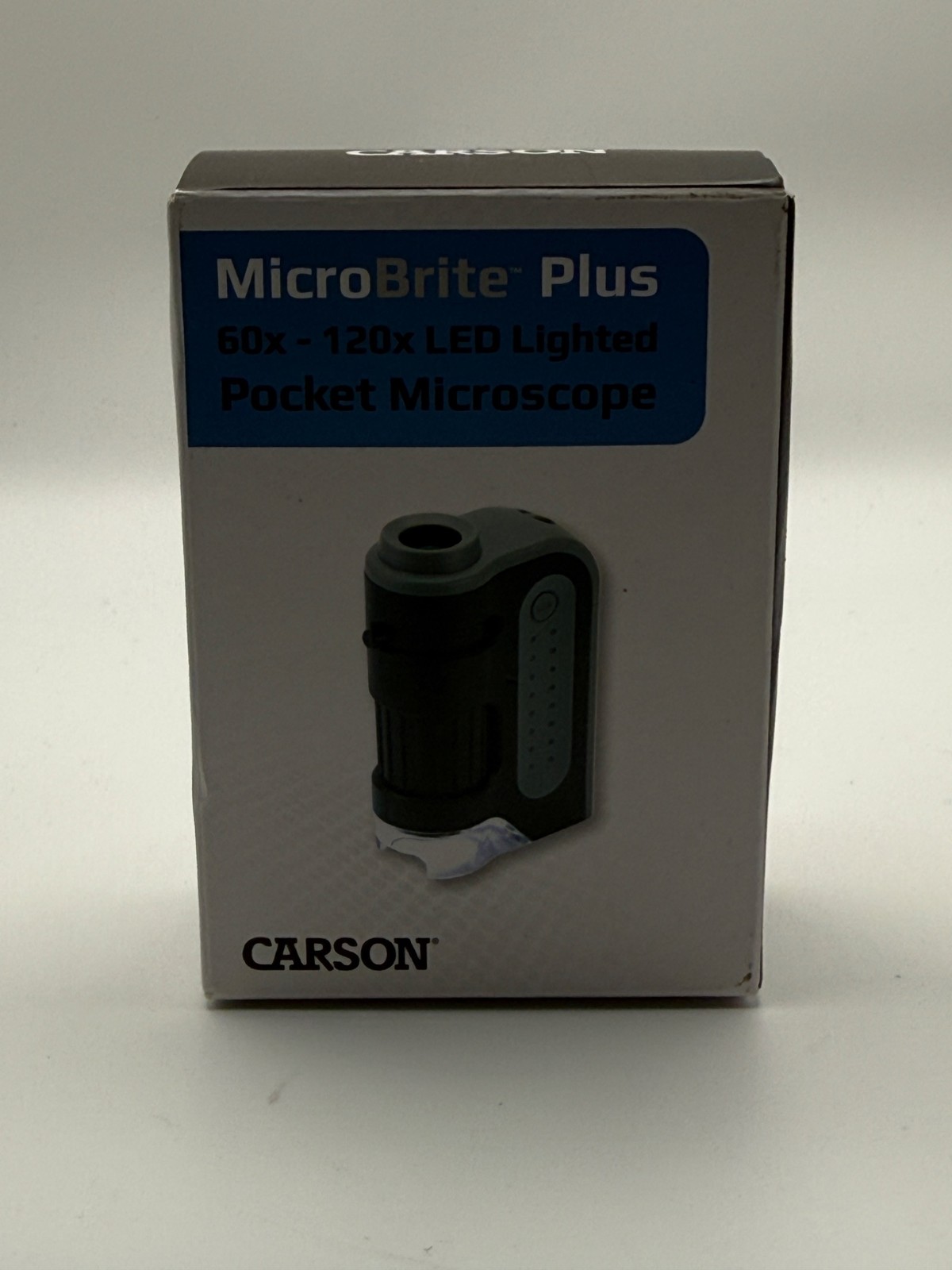 Carson MicroBrite Plus Pocket Microscope Black 60x-120x LED Lighted Portable ...