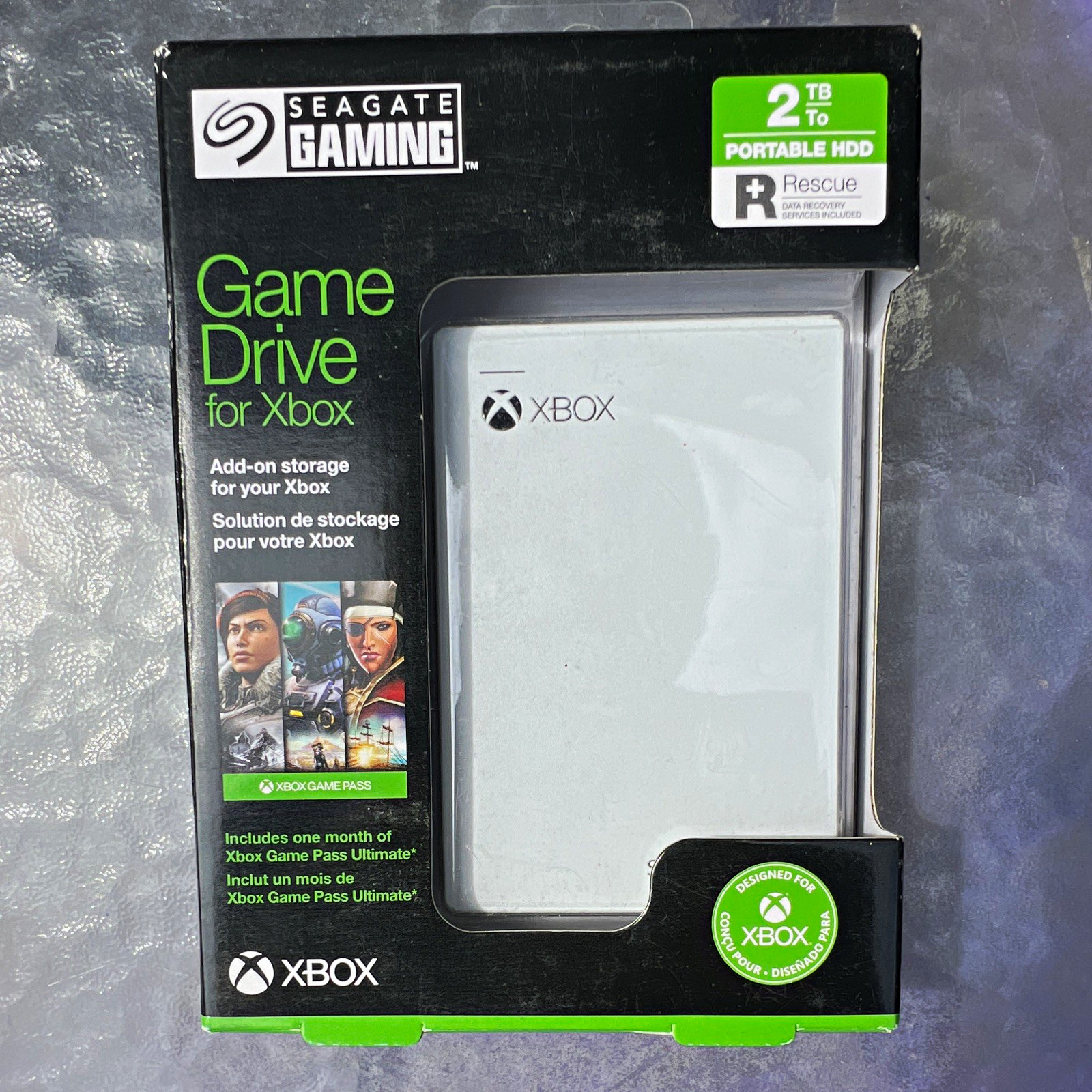 Seagate Game Drive for Xbox One 2TB External Portable HDD White USB 3.0