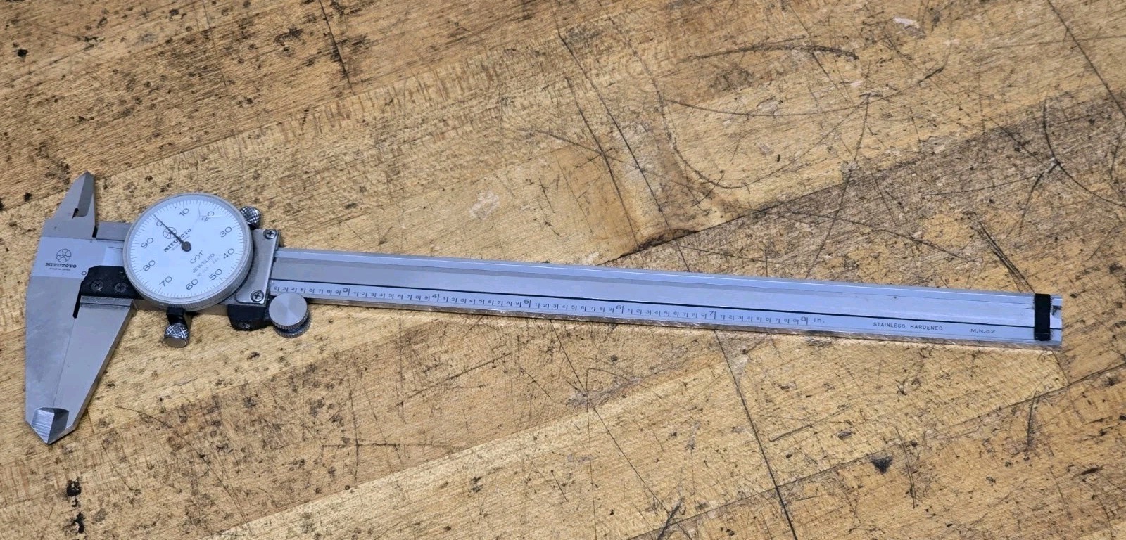 Mitutoyo Dial Caliper 8" Jeweled .001" 505-644 Made In JAPAN